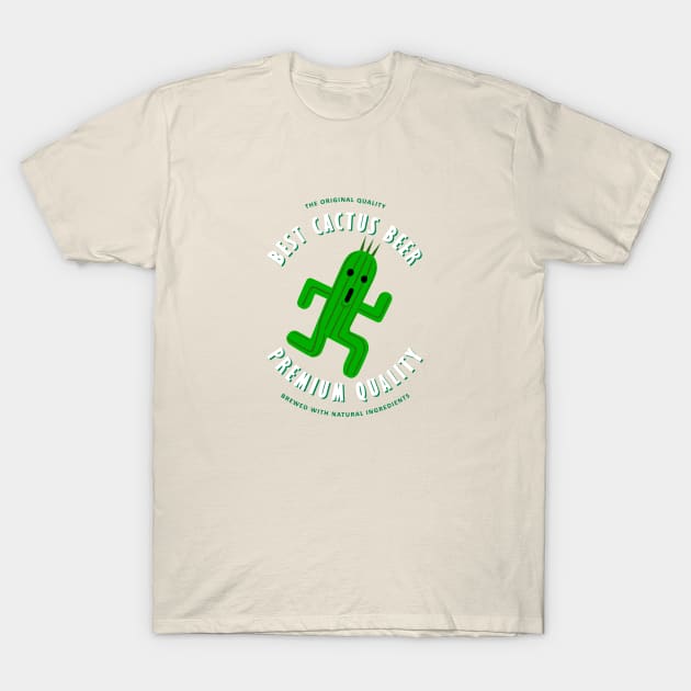 Premium Cactuar Beer T-Shirt by Neihv